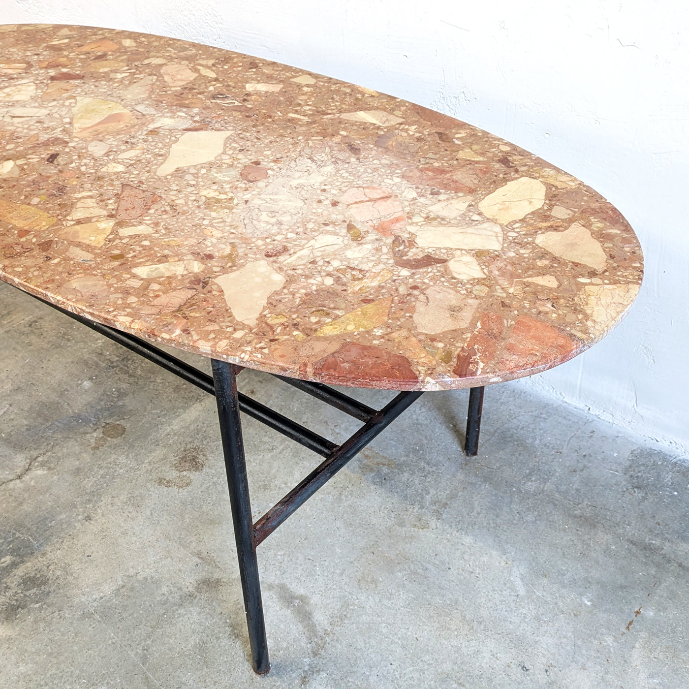 Table basse marbre & acier