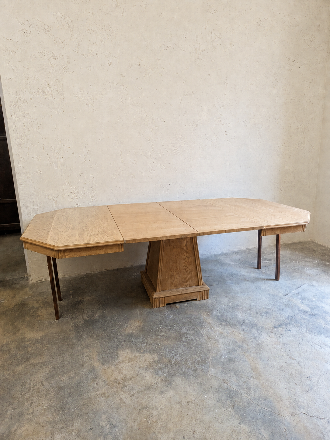 Table chêne art déco – extensible