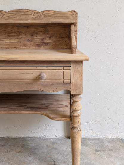 Bureau / coiffeuse bois brut