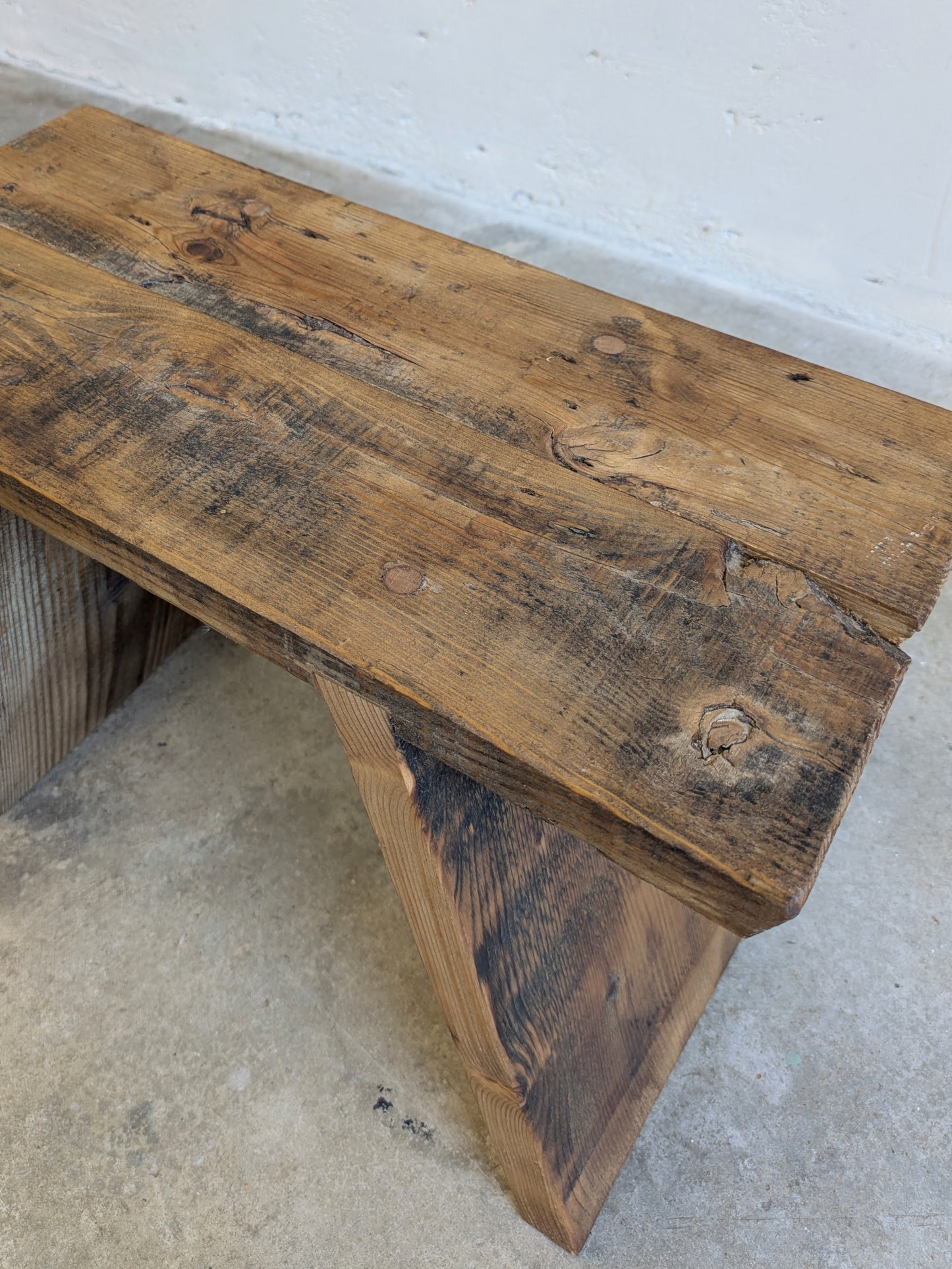 Banc bois massif esprit cottage