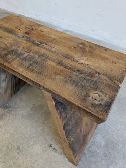 Banc bois massif esprit cottage