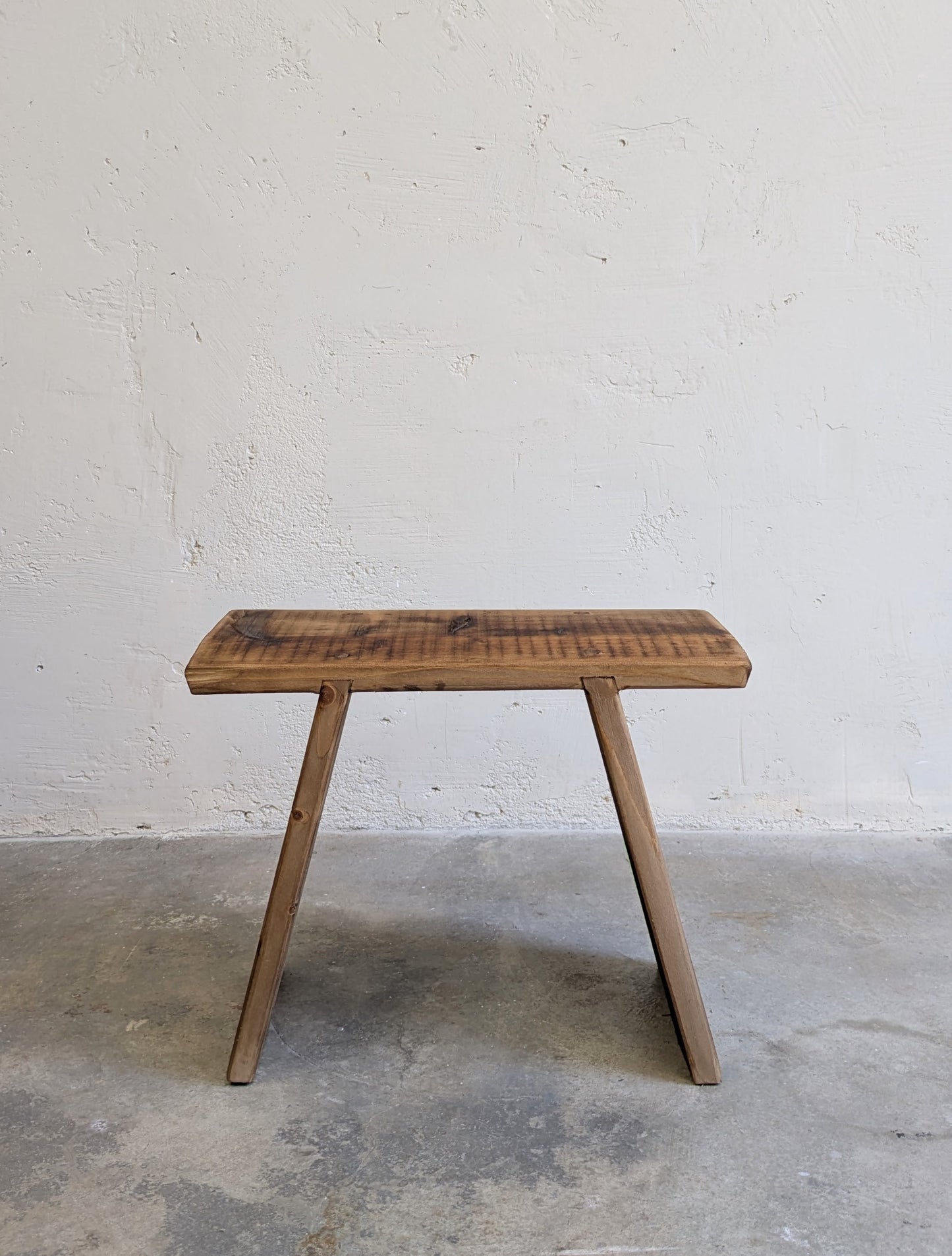 Banc artisanal bois ancien