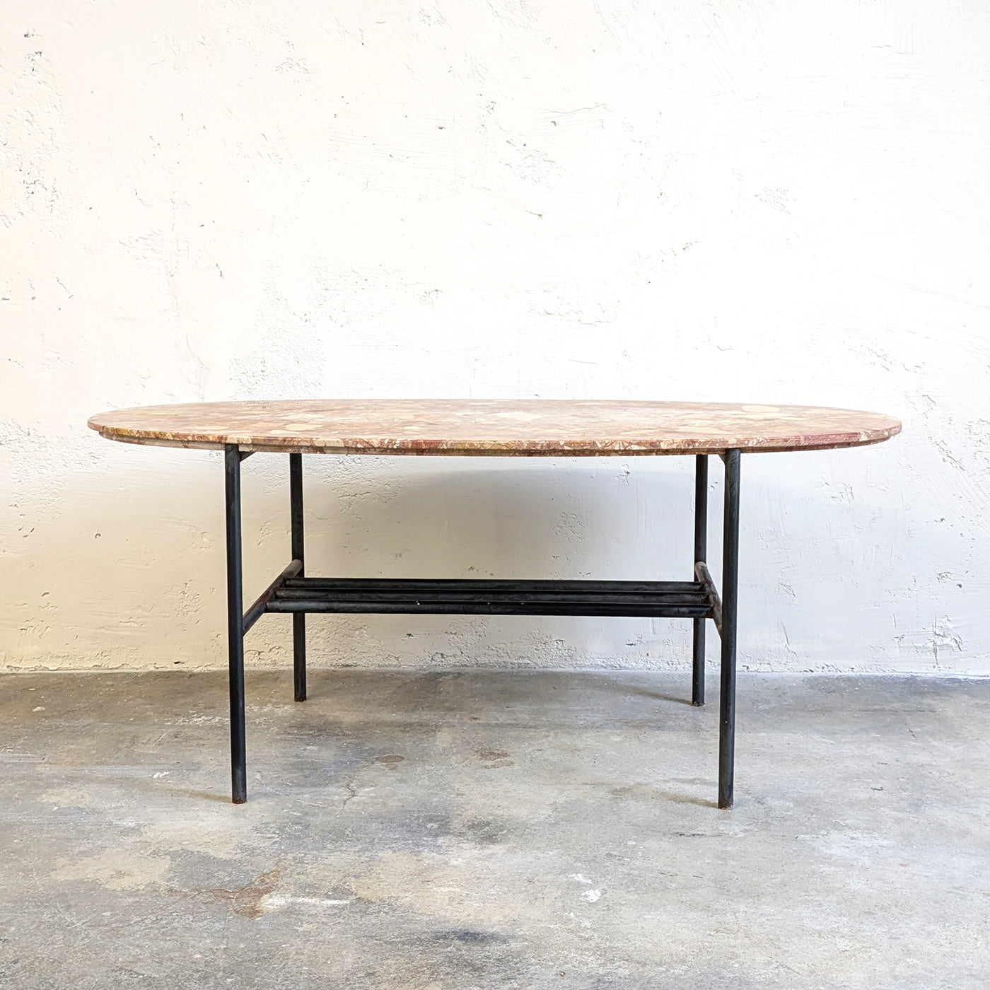 Table basse marbre & acier