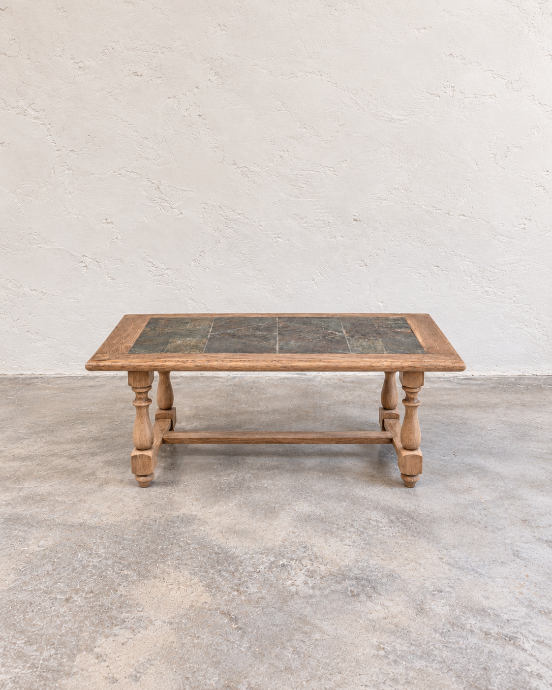 Table basse chêne / pierre