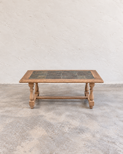 Table basse chêne / pierre