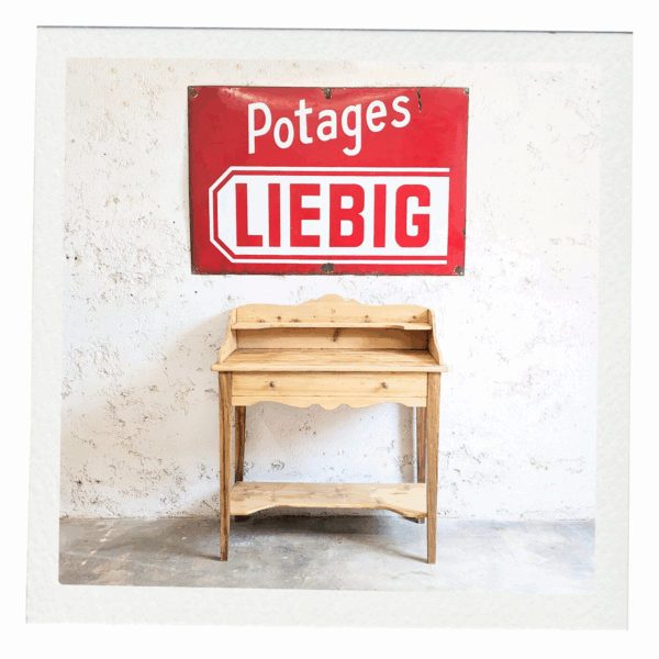 Coiffeuse Vintage Bois Brut