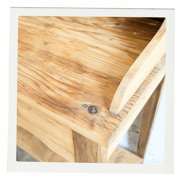 Coiffeuse Vintage Bois Brut – Image 3
