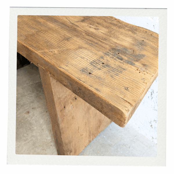 banc bois brut