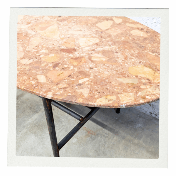Table Basse Marbre Acier – Image 4